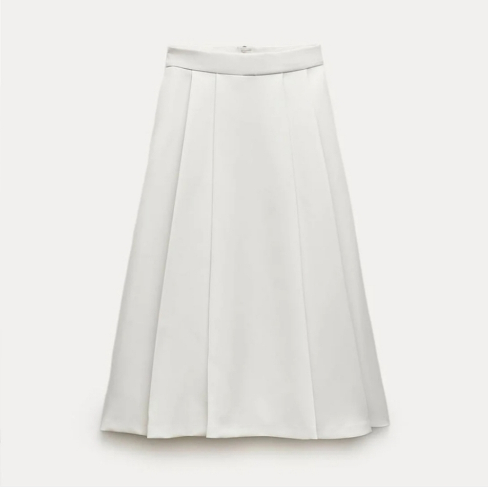 Zara Box Pleated Skirt - Picture 5 of 11